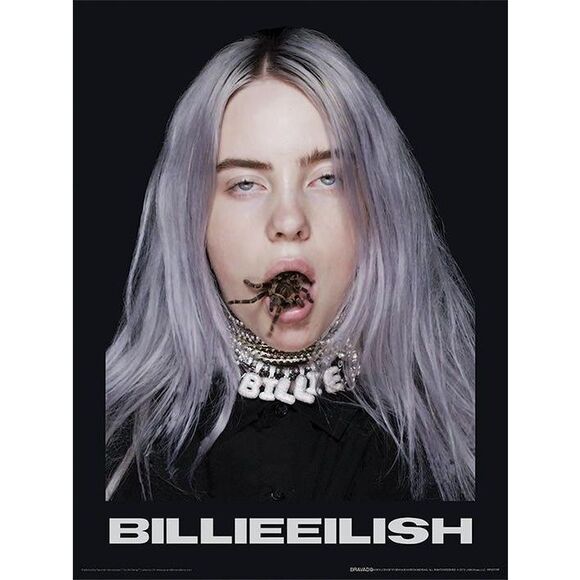 Billie Eilish Spider Poster / Black - Picture 1 of 1